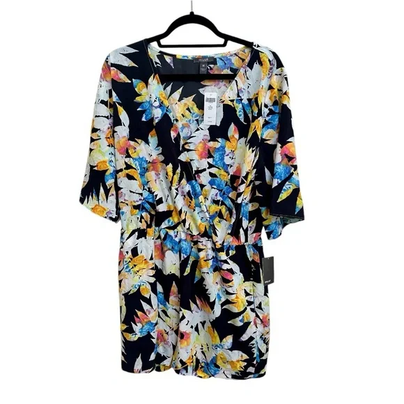 NWT!! Muse Printed Tropical Romper in Women’s size 14 - Picture 2 of 7